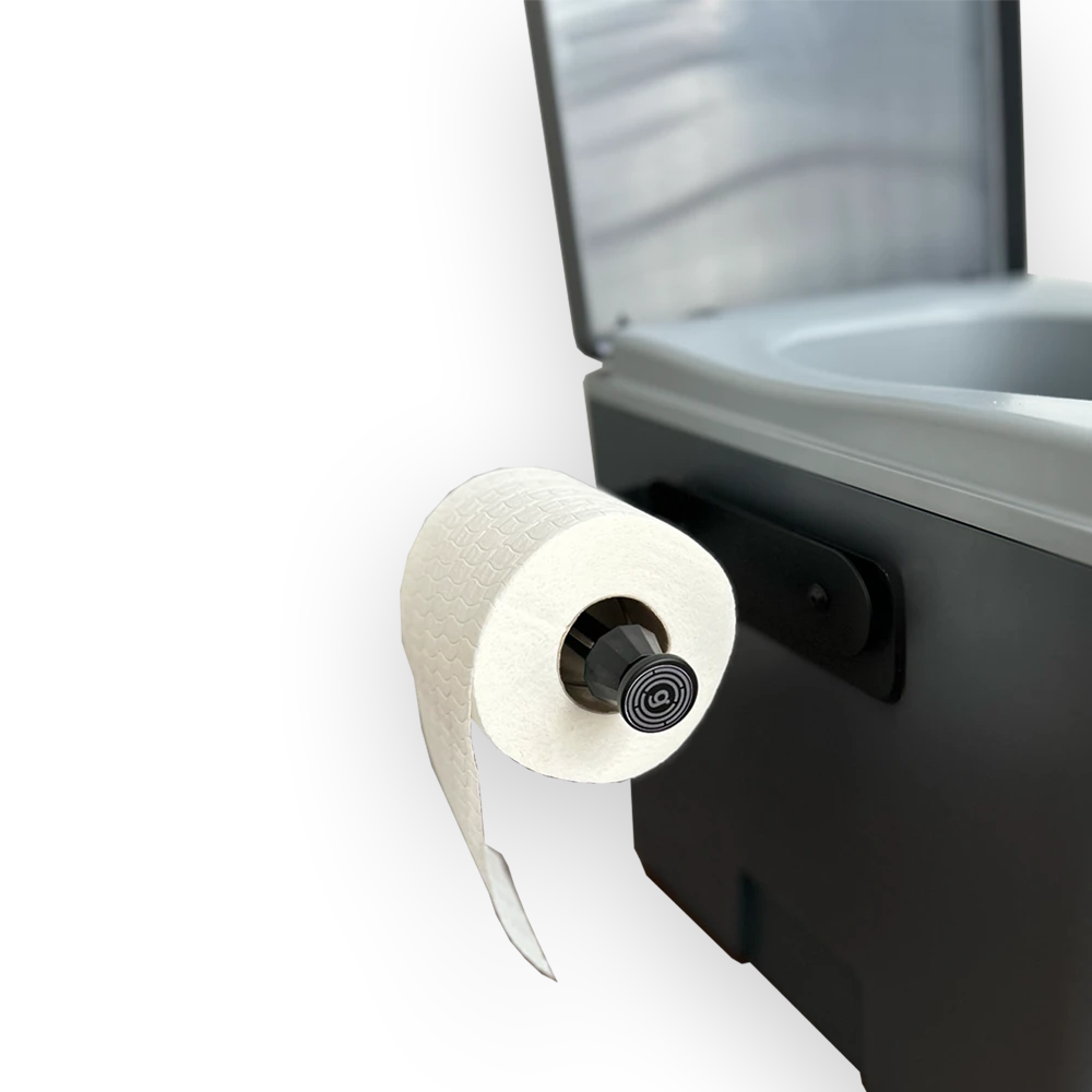 gelmags® Magnet-Toilettenrollenhalter inkl. Metall-Leiste (schwarz)