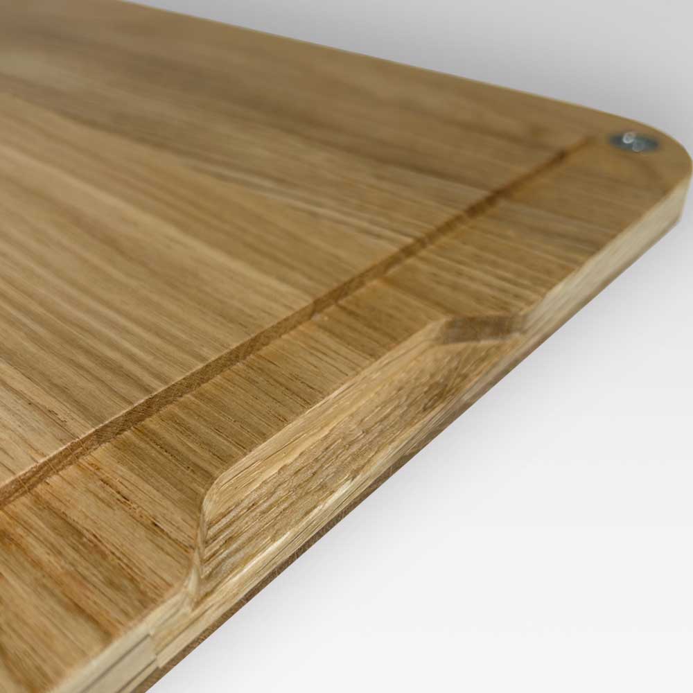 Magnetischer Holzdeckel des mobilen Waschbeckens Trelino Splash S in Anthrazit für Camping und Outdoor.