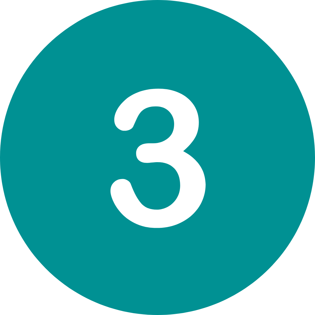 Kreis mit der Zahl 3