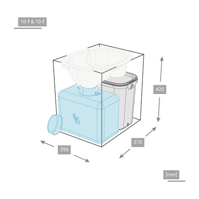 Trelino® - Kit de bricolage L pour les toilettes à séparation confortables