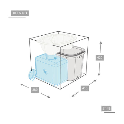 Trelino® - Kit de bricolage XL pour les toilettes à séparation grand volume