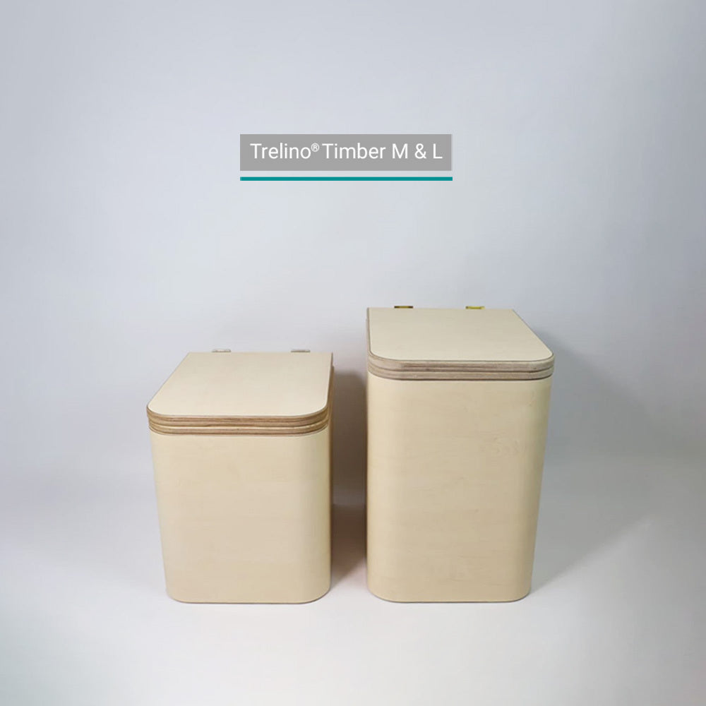Trelino® Timber M • Toilette à séparation en bois avec finition HPL