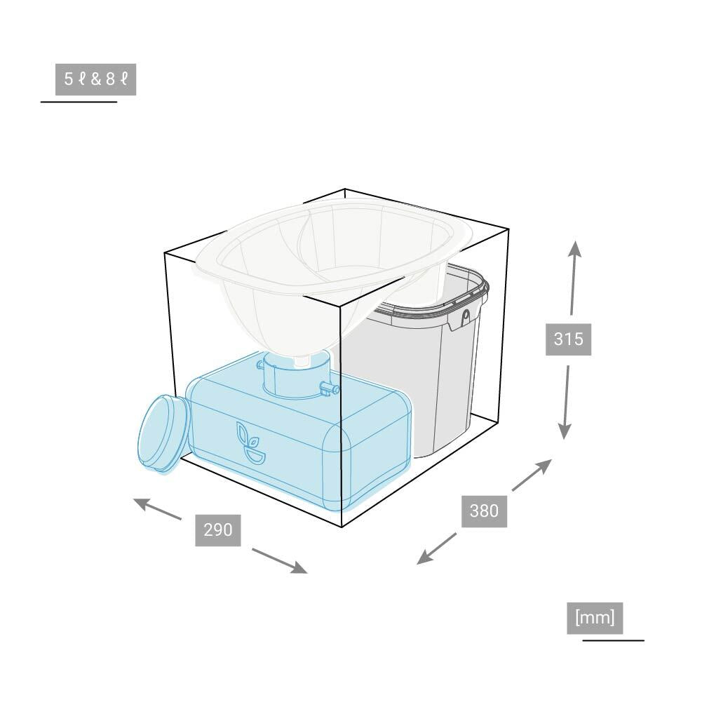 Trelino® • DIY Set M for compact composting toilets