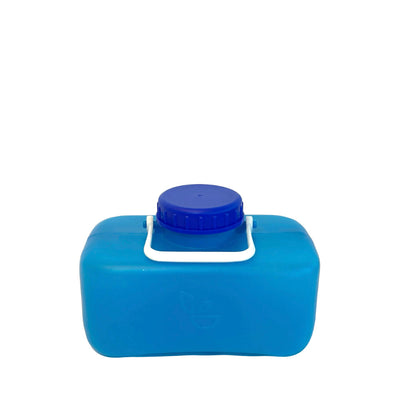 Bote de orina para baños secos con separador incl. tapa 5ℓ - azul