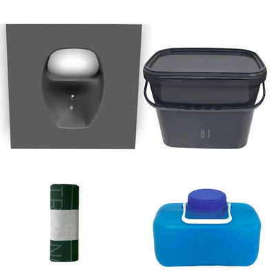 Trelino® • Set de bricolaje M para baños secos con separador compactos