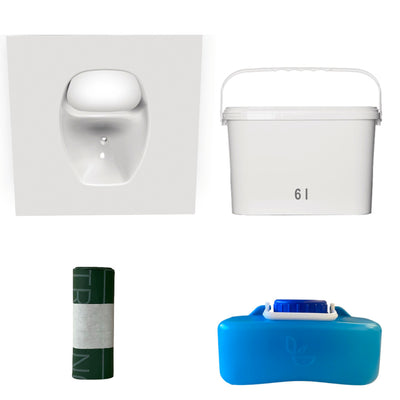 Trelino® • Set de bricolaje S para pequeños baños secos con separador