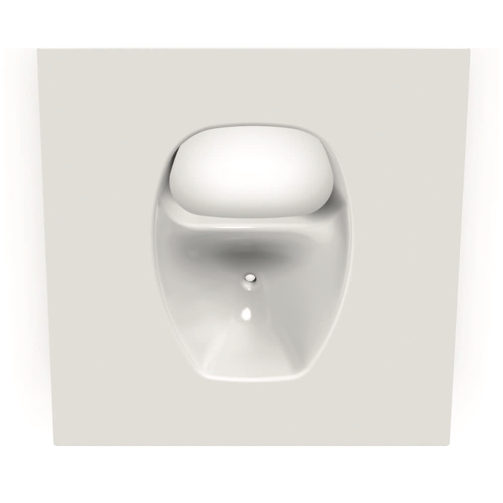 Weiß glänzender Trenneinsatz XL aus Kunststoff mit abgerundeter Form.