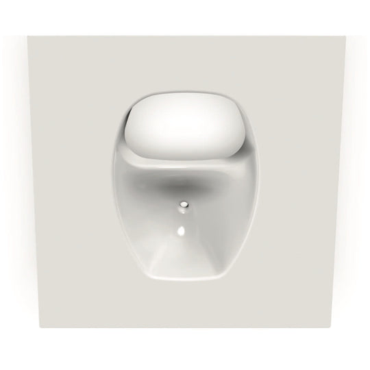 Weiß glänzender Trenneinsatz XL aus Kunststoff mit abgerundeter Form.