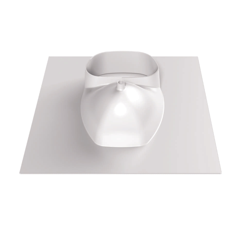 Weißer Trelino® Trenneinsatz XL aus Kunststoff mit breiter Öffnung und rundem Auslauf.